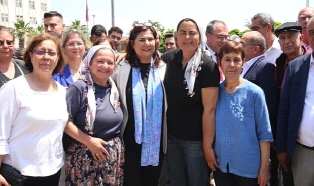 Aydın Büyükşehir Belediye Başkanı Özlem Çerçioğlu, Sultanhisar Pazarı’nı ziyaret etti