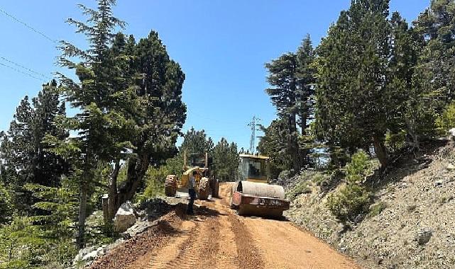 Gazipaşa Belbaşı ve Günnercik yaylaları arasında asfalt hazırlığı