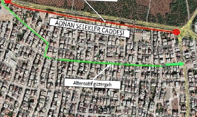 Adnan Selekler Caddesi beş gün trafiğe kapalı