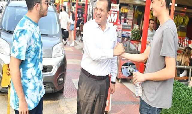 Başkan Özyiğit, Kushimoto Sokağı esnafını ziyaret etti