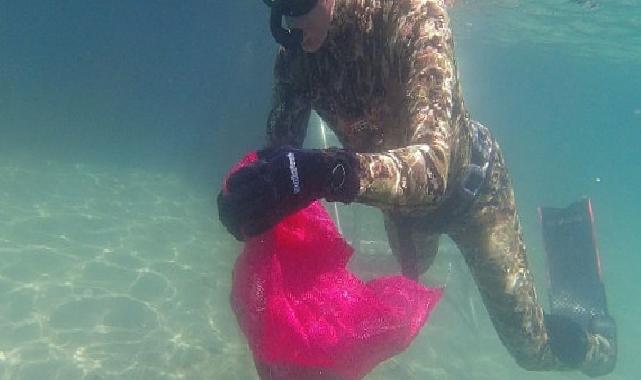 Bodrum Belediyesi’nden deniz dibi temizliği 