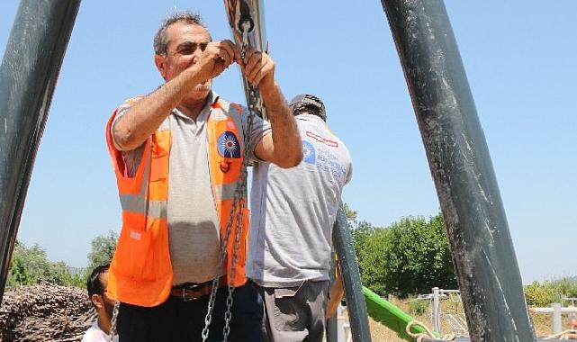 Büyükşehir’den Hacısekilerli çocuklara oyun parkı