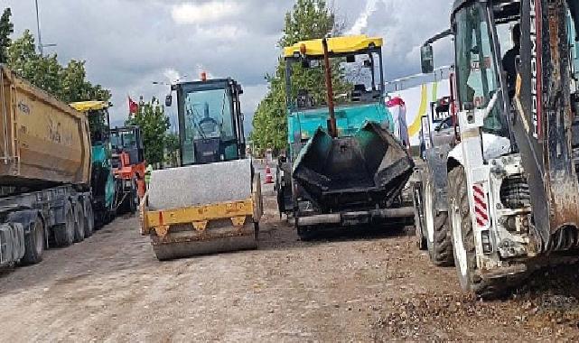 Ömer Türkçakal Bulvarında üstyapı başladı
