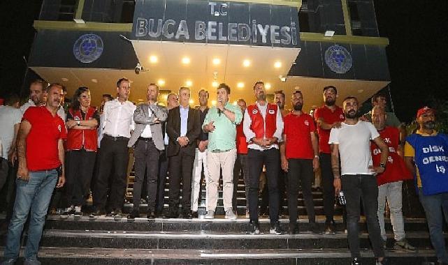 Buca Belediyesi işçilerinin yüzü güldü