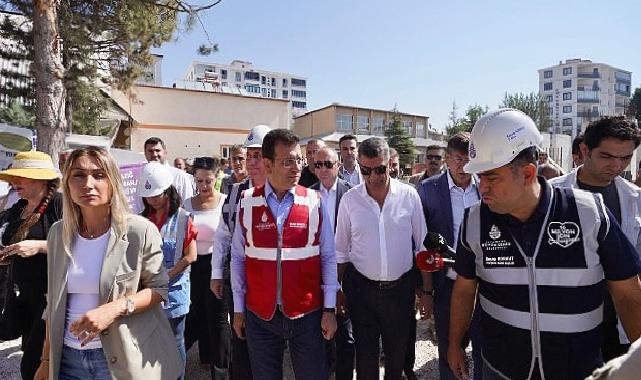 İBB’nin Elazığ’daki Okul İnşaatında İncelemelerde Bulundu
