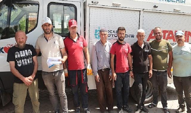 Selden tarlaları zarar gören çiftçilere destek