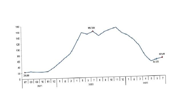 TÜİK: Tarım ürünleri üretici fiyat endeksi (Tarım-ÜFE) yıllık %62,48, aylık %8,03 arttı