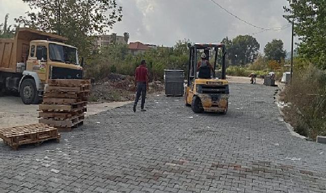 Beldibi’nde Yol Yapım Çalışmaları Sürüyor