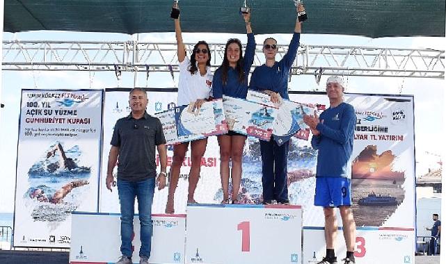 Catalina’yı yüzerek geçen ilk Türk kadını Bengisu, İzmir Körfezi’nde de birinciliği kaptırmadı