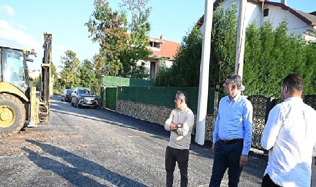 Kartepe’de Beş Caddeye 3250 Ton Asfalt Serildi