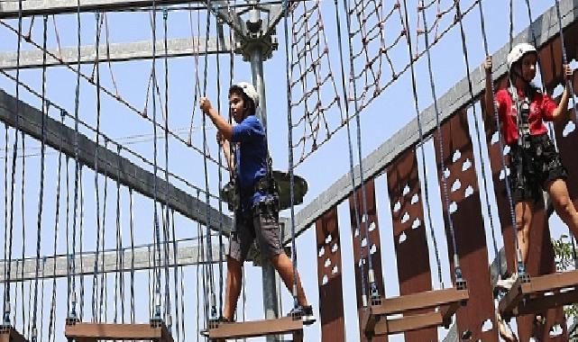 Küçükçekmece’deki Macera Parkları Ziyaretçi Akınına Uğradı