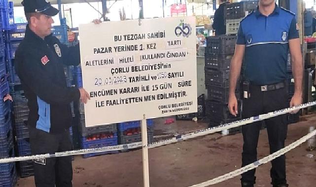 Kurallara Uymayan Pazarcılara Ceza Verildi