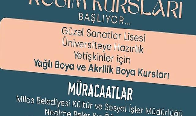 Resim Kursuna Kayıtlar Başladı