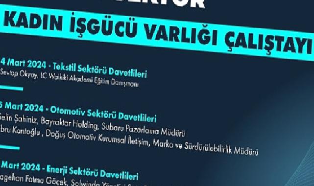 Beş farklı sektörden kadınlar mesleki deneyimlerini öğrencilerle paylaşacak