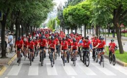 Kocaeli’de pedallar ‘Barış’ için çevrildi