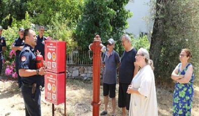 İtfaiye ‘den Şövalye sakinlerine eğitim