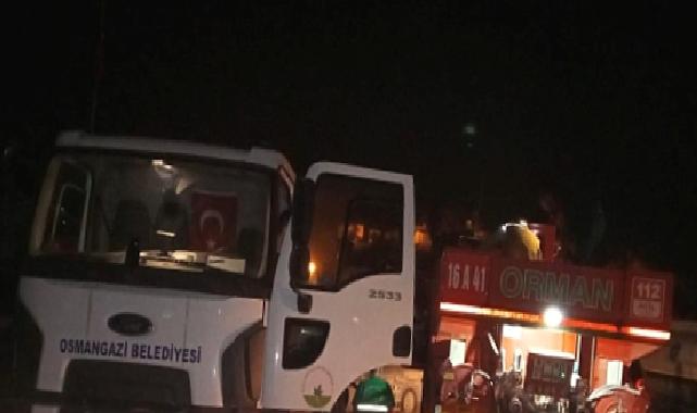 Osmangazi’den yangın söndürme çalışmalarına destek